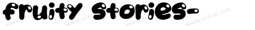 Fruity Stories字体转换